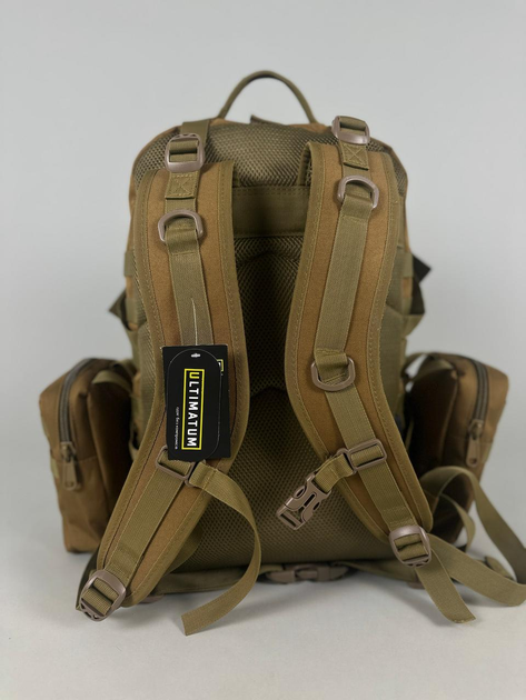 Рейдовий модульний рюкзак Ultimatum RT-213 Койот 55 літрів,Штурмовий похідний тактичний рюкзак - изображение 2