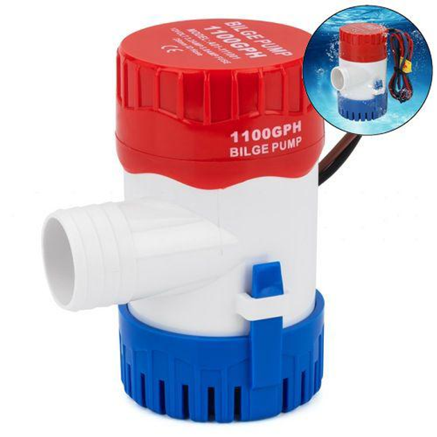 Помпа погружная Fuan A01-111001; 1100GPH; 70л/мин; 12V; Ручная. Трюмная ...