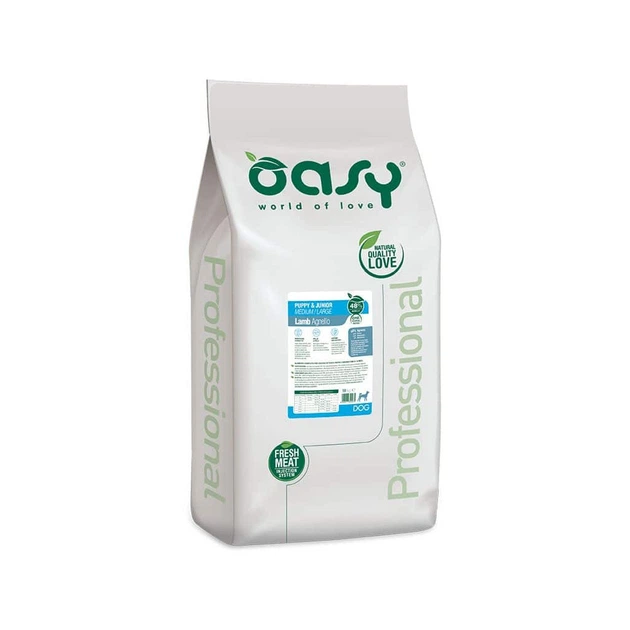Сухий корм для собак OASY One Animal Protein PUPPY Medium/Large з ягням 2.5 кг (8053017348490) - изображение 2