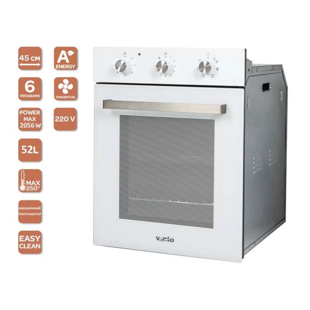 Духова шафа Ventolux OSAKA 6 MT (WH) – фото, відгуки