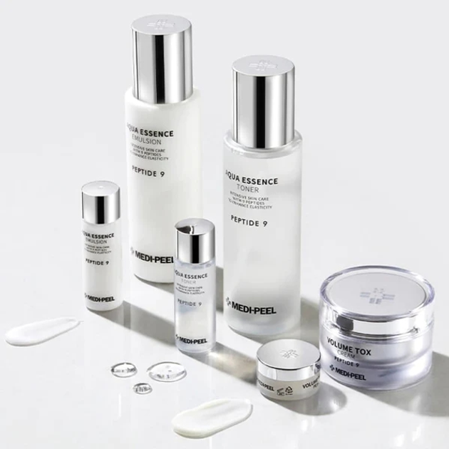 Набір Medi-Peel Peptide 9 Premium Skincare Set тонік 250 мл + 30 мл + емульсія 250 мл + 30 мл + крем 50 г + 10 г (8809409345116) - зображення 3