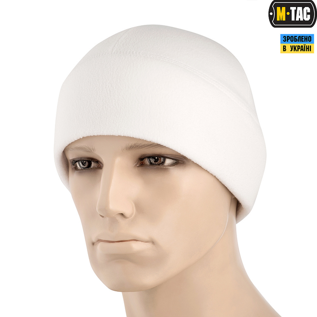 Шапка M-Tac Watch Cap Elite фліс (270г/м2) XL White - зображення 1