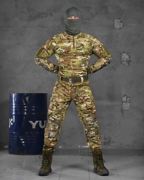 Тактический костюм с наколенниками и налокотниками штаны+убакс XL мультикам (19493) - изображение 1