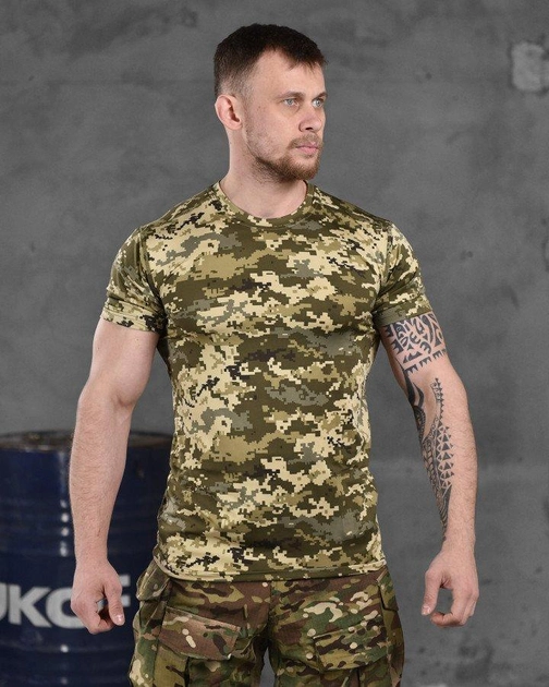 Тактическая мужская компрессионная футболка XL пиксель (86427) - изображение 1