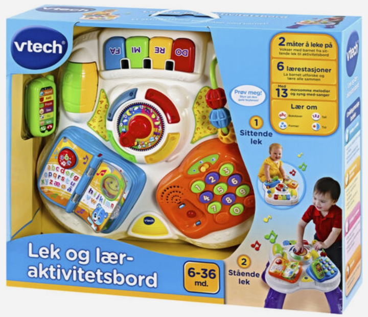 Internetowy dziecięcy stolik Vtech do zabawy i edukacji (5766181186289) - obraz 2