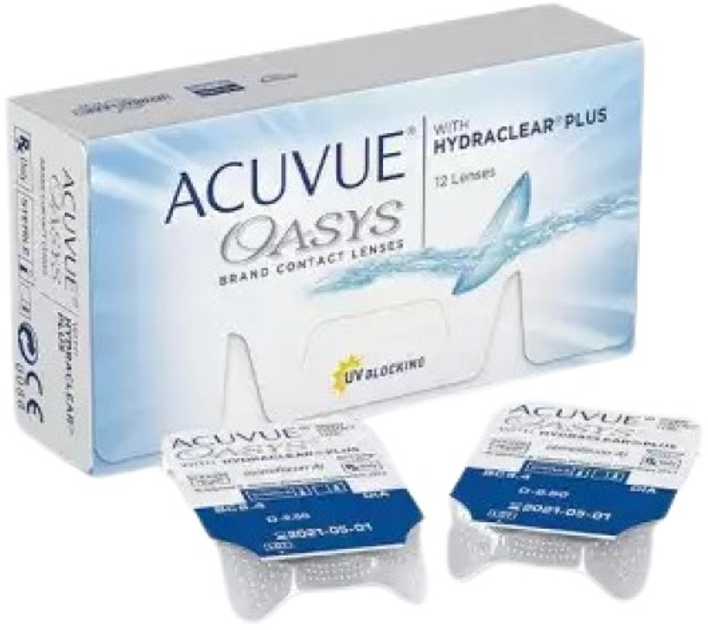 Soczewki kontaktowe Acuvue Oasys Hydraclear Contact Lenses Replacement 2 Weeks -3.25 BC/8.4 12 szt (733905651786) - obraz 1
