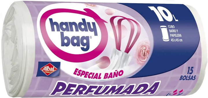 Worki na śmieci Albal Handy Bag Bano Bolsa Basura Perfumada Para Bano 15 szt (4008871217288) - obraz 1
