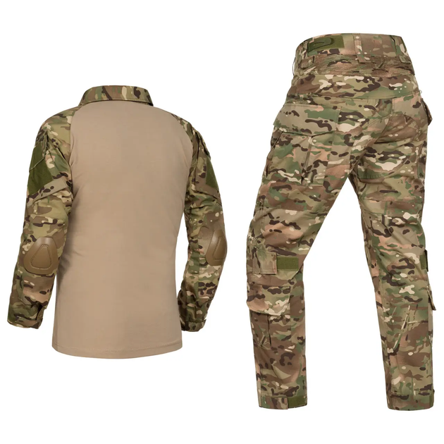 Brutals тактические брюки с плиссированными вставками, боевые брюки ВСУ мультикам с наколенниками, р.M - изображение 2