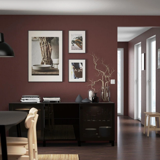 Модуль для зберігання із шухлядами IKEA BESTÅ БЕСТО, чорно-коричневий, SELSVIKEN СЕЛЬСВІКЕН, Стіббарп високий - Фото 3 Модуль для зберігання із шухлядами IKEA BESTÅ БЕСТО, чорно-коричневий, SELSVIKEN СЕЛЬСВІКЕН, Стіббарп високий - изображение 3