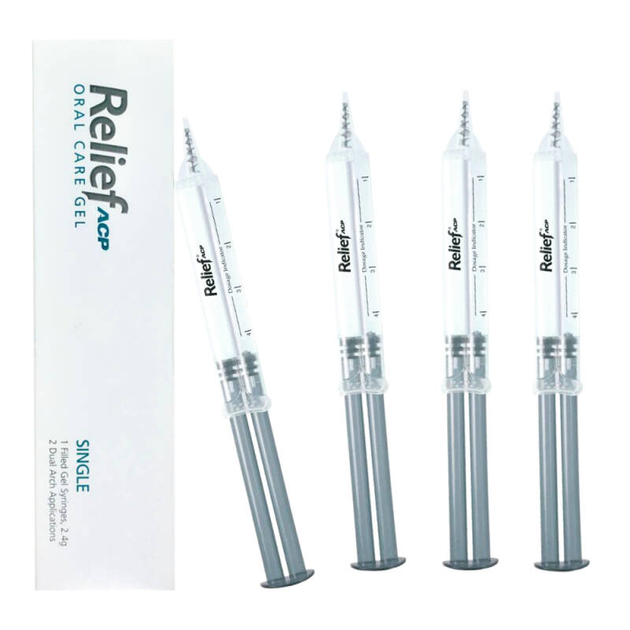 Набор шприцов Relief ACP гель для уменьшения чувствительности зубов 4 шт (5900000000985) - изображение 1