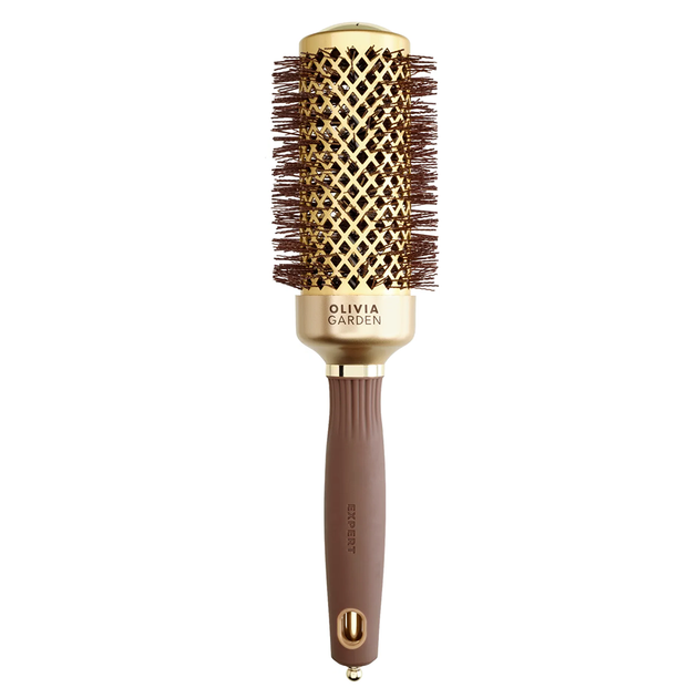 Термобраш Olivia Garden Expert Blowout Shine Wavy Bristles Gold&Brown 45 - Фото 1 Термобраш Olivia Garden Expert Blowout Shine Wavy Bristles Gold&Brown 45 - изображение 1
