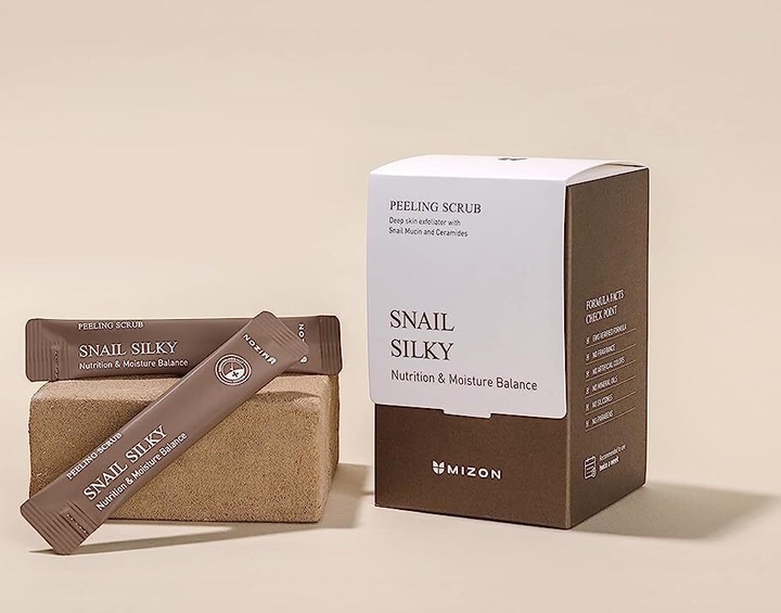 Пілінг- скраб Mizon Snail Silky Peeling Scrub 5 г х 40 шт (8809663754204) - зображення 4
