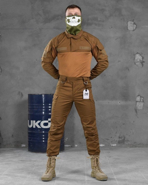 Тактичний військовий костюм Hermes ( Убакс + Штани ), Камуфляж: Койот, Розмір: XL - зображення 1