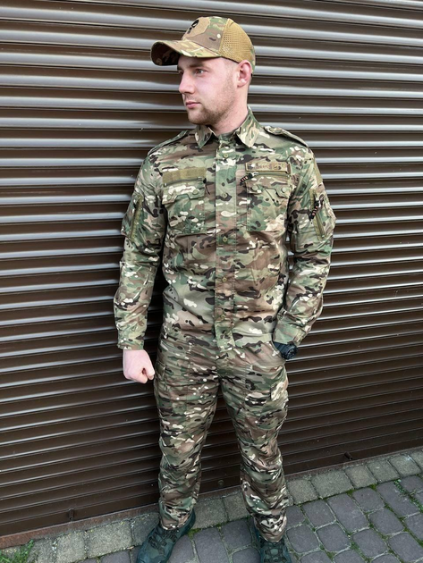 Тактичний військовий костюм M16H ( Китель + Штани ), Камуфляж: Мультикам, Розмір: XXXXL - зображення 2