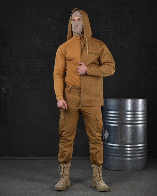 Тактичний військовий костюм TX/10 ( Кітель + Убакс + Штани ), Камуфляж: Койот, Розмір: S - зображення 1