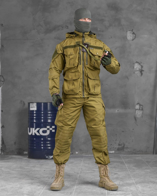 Тактический военный костюм CX/11 ( Китель + Гидратор + Штаны ), Камуфляж: Койот, Размер: M - изображение 1