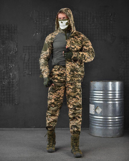 Тактичний військовий костюм Tac ( Китель + Убакс + Штани ), Камуфляж: Піксель ЗСУ, Розмір: S - зображення 1