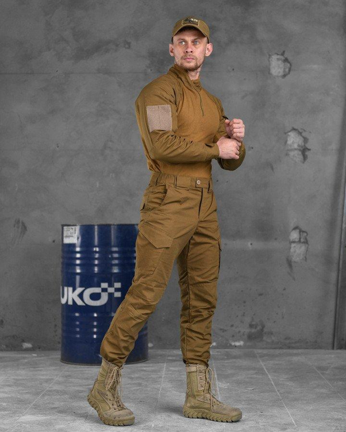 Тактический военный костюм Patton ( Убакс + Штаны ), Камуфляж: Койот, Размер: L - изображение 1