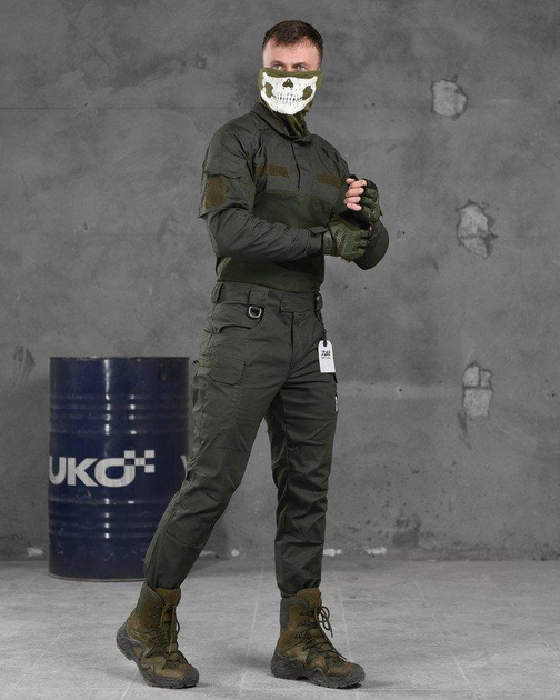 Тактический военный костюм Hermes ( Убакс + Штаны ), Камуфляж: Олива, Размер: XL - изображение 1