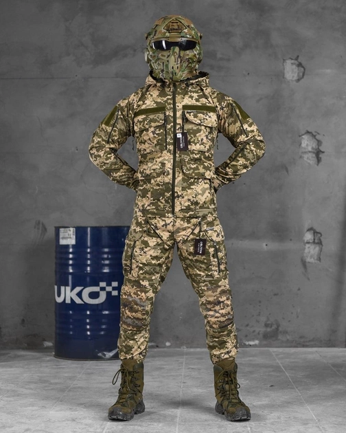 Тактический военный костюм CX/11 ( Китель + Штаны ), Камуфляж: Пиксель, Размер: XL - изображение 1