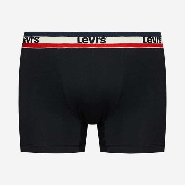 Набір трусів-боксерів чоловічих 3 шт Levi's Logo Boxer Brief 3P 1000028700040 2XL Чорний/Сірий (8720245095624) - зображення 5