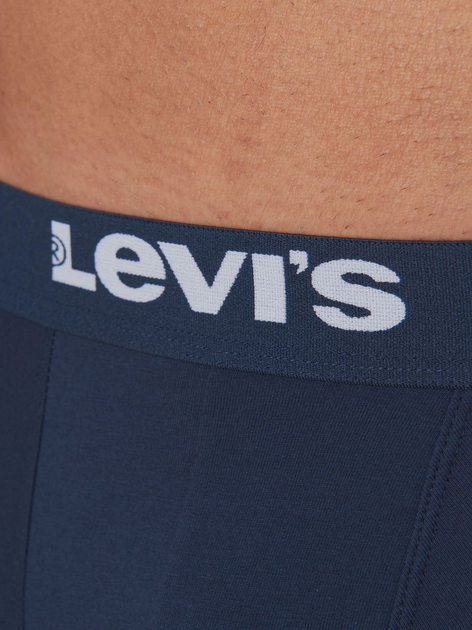 Zestaw majtek męskich typu bokserki 2 szt Levi's Solid Basic Boxer Brief Organic Co 2P 701222842-006 L Granatowy (8720245437691) - obraz 3