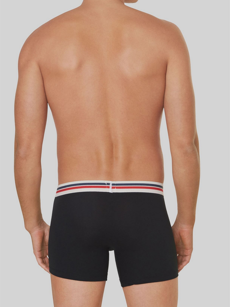 Набір трусів-боксерів чоловічих 2 шт Levi's Logo Boxer Brief Org 2P 7012228430010 S Чорний (8720245437905) - зображення 3