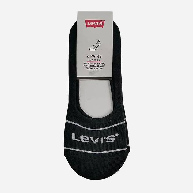 Skarpetki stopki męskie 2 pary Levi's Low Rise Sport 2P 7012195080020 39-42 Czarne (8720245286398) - obraz 4
