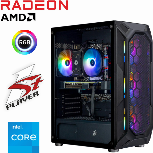 Игровой Компьютер 1stPlayer - Intel Core i7 13700KF / Radeon RX 6800 16ГБ /  32ГБ DDR5 / SSD 2TБ M.2 PCIe 4.0 + Wi-Fi 6.0 – фото, отзывы, характеристики  в интернет-магазине ROZETKA