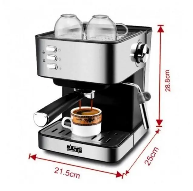Кавомашина з капучинатором DSP ESPRESSO COFFEE KA 3091 напівавтоматична - изображение 10