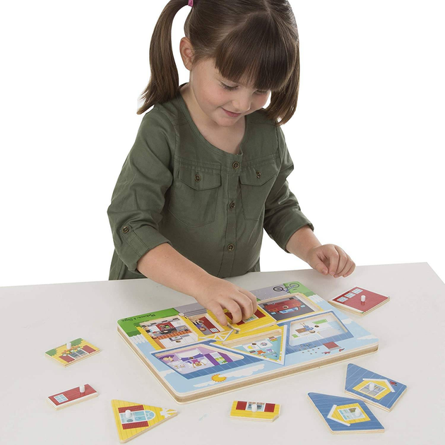 Dźwiękowa łamigłówka Melissa&Doug Wokół domu (00772107341) - obraz 3
