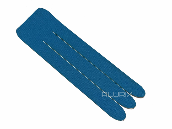 Кінезіо тейп потрійний Kindmax 2 шт (кінезіологічна стрічка) синій - зображення 2