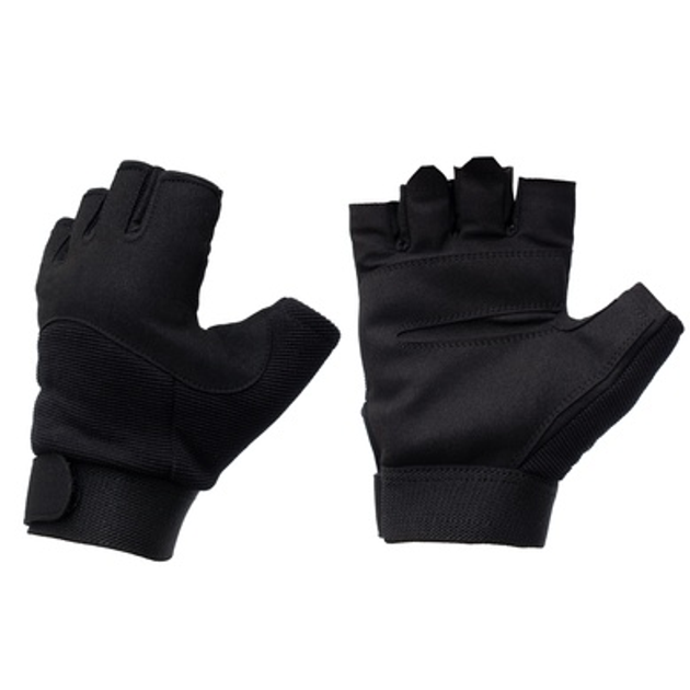 Перчатки тактические MIL-TEC Army Fingerless Gloves Black XL - изображение 1