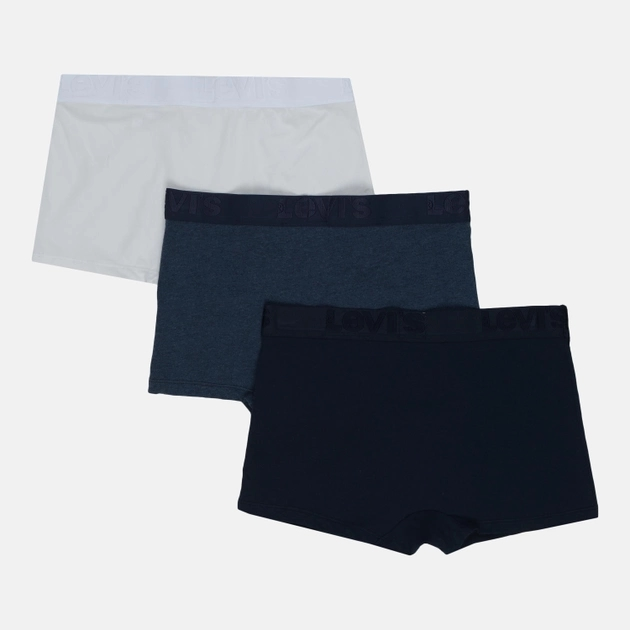 Набір трусів-боксерів чоловічих 3 шт Levi's Premium Trunk 3P 9050420010090 S Синій/Білий (8718824989549) - зображення 4
