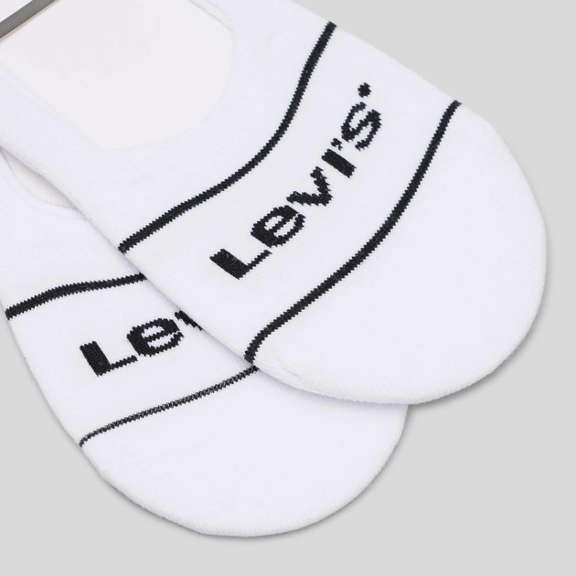 Skarpetki stopki męskie 2 pary Levi's Low Rise Sport 2P 7012195080010 43-46 Białe (8720245286374) - obraz 3