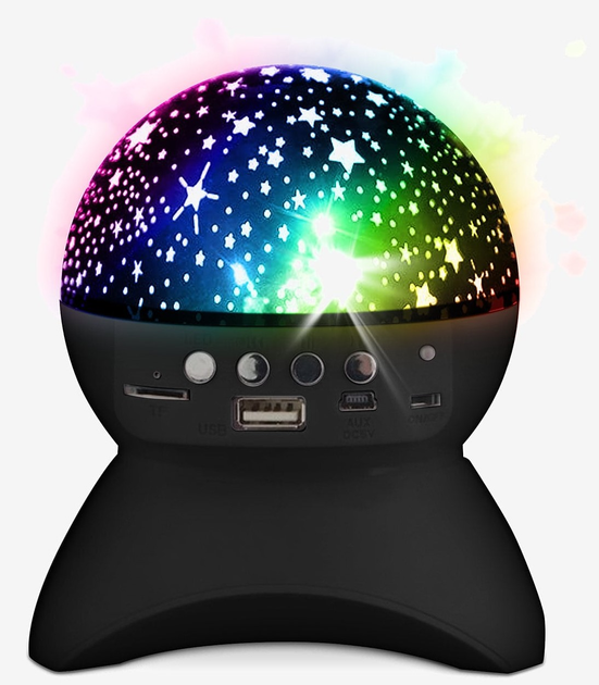 Głośnik z diodami LED Music Disco Starlight Bluetooth (5713428020721) - obraz 2