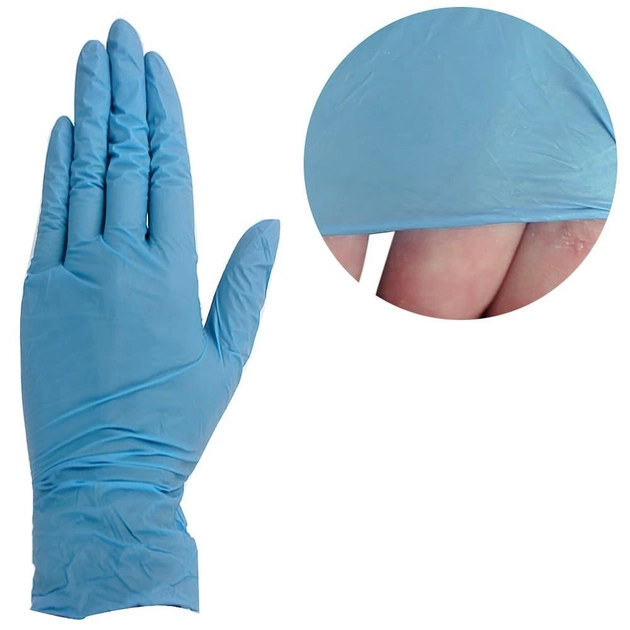 Рукавички нітрилові без тальку Safe Touch Slim (набір рукавичок), Blue, розмір S, 100 шт (0104304) - зображення 1