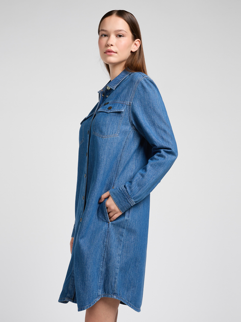 Плаття-сорочка жіноче Lee 112351139 L Синє (5401019927138) - зображення 4