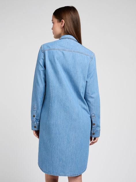 Damska sukienka dżinsowa Lee 112351138 M Niebieska (5401019927374) - obraz 2