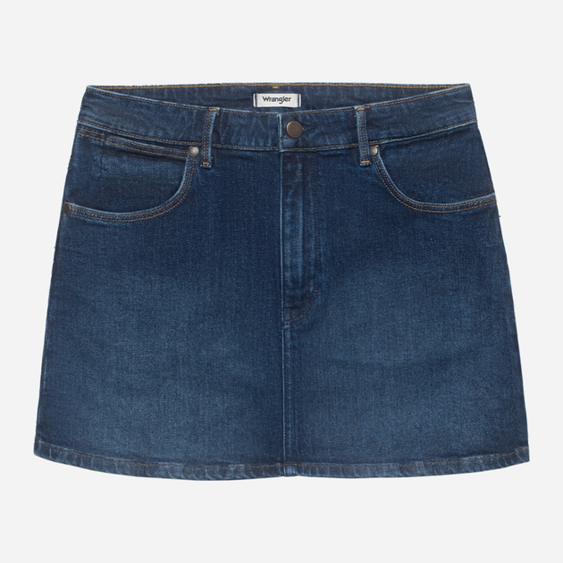 Spódnica trapezowa damska jeansowa Wrangler 112351749 XS Niebieska (5401019942209) - obraz 6