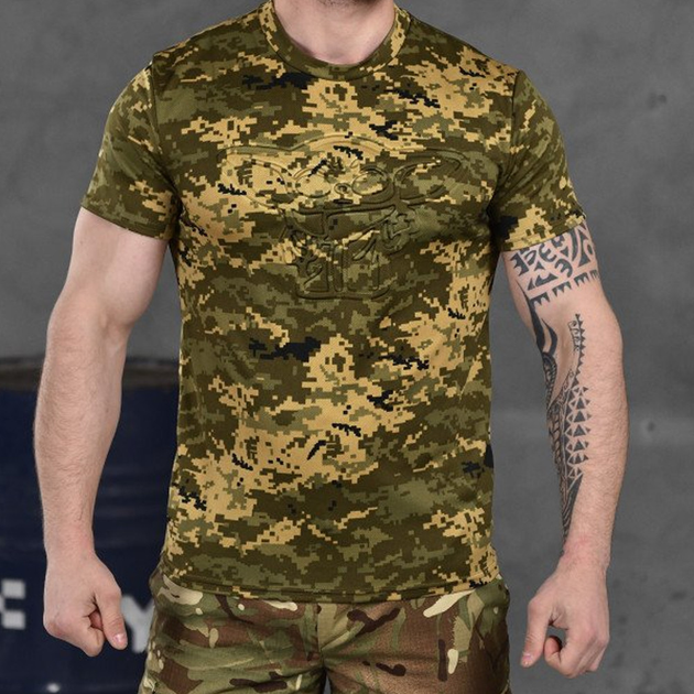 Потовідвідна чоловіча футболка Punishment з принтом "Йода" піксель розмір S - зображення 1