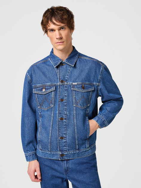 Джинсова куртка чоловіча Wrangler 112351265 L Синя (5401019936536) - зображення 1