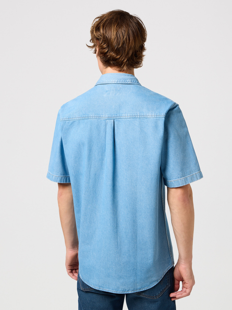 Сорочка джинсова чоловіча Wrangler 112350473 XL Блакитна (5401019842462) - зображення 2