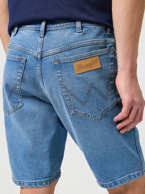 Krótkie spodenki męskie jeansowe Wrangler 112350659 33 Niebieskie (5401019856049) - obraz 5