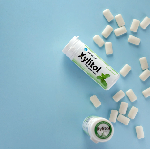 Xylitol Chewing Gum SPEARMINT, Жевательная резинка с ксилитолом, сладкая мята (30шт) - изображение 2