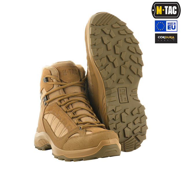 M-tac комплект ботинки влагостойкие тактические носки шерстяные койот 37 - изображение 2