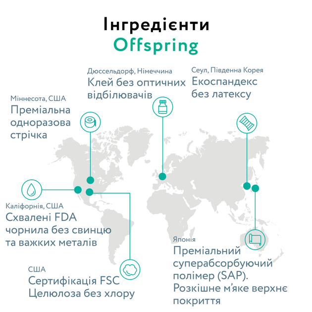 Підгузки Offspring Meow The Cat, розмір S, 3-6 кг, 48 шт. (DP-OI-FAT-S48P-MTC) - Фото 9 Підгузки Offspring Meow The Cat, розмір S, 3-6 кг, 48 шт. (DP-OI-FAT-S48P-MTC) - зображення 9