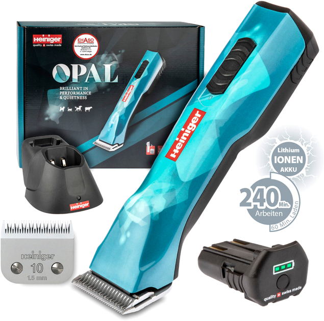 Машинка для стрижки тварин Heiniger Opal clipper with LiIonic battery (7613073063037) - зображення 1