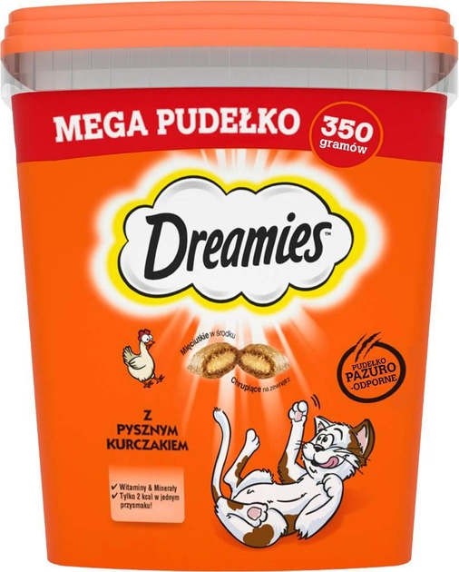 Smakołyki dla kotów Dreamies z pysznym kurczakiem 350 g (4008429105234) - obraz 1