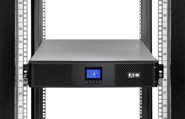Eaton ДБЖ 9SX, 1500VA/1350W, RM 2U, LCD, USB, RS232, 6xC13 - зображення 2